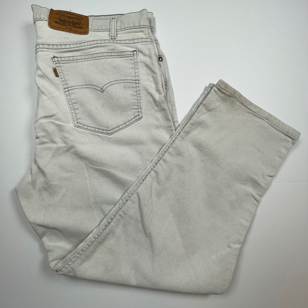 Levi Strauss Signature 540 FLEX Jeans W40 L30 Light Wash Relaxed Fit Vintage '94